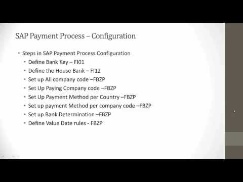 SAP Payment Process Configuration and Development- ACH, Wire, Check