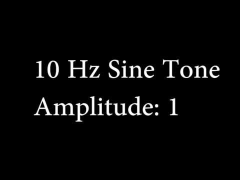 10 Hz Sine Tone Amplitude 1