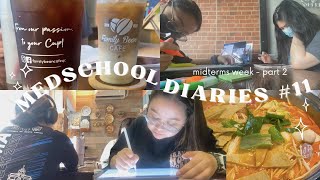 FEU-NRMF MED: 📗 midterms season! - review, cafe and exams ☕ (medschool vlog) | audrey a.