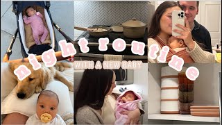 REALISTIC NIGHT ROUTINE WITH A NEWBORN