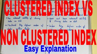 Clustered Index vs Nonclustered Index|Difference between Clustered and Nonclustered Index