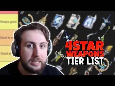 Updated 4 Star Weapons (Banner) Tier List