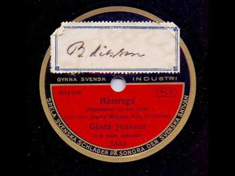 GÖSTA JONSSON OCH HANS ORKESTER - HÖSTREGN