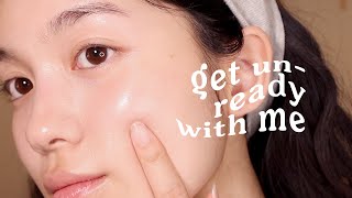 How to CORRECTLY Remove Makeup for Clear Glass Skin 🫧 Get Unready With Me