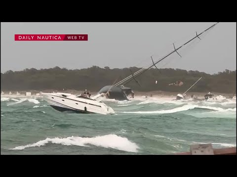 La tempesta Dana si abbatte su Formentera e Ibiza: danni a decine di imbarcazioni