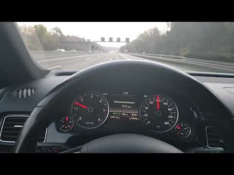 VW Touareg 3.0 V6 100km/h Verbrauch Test auf A3