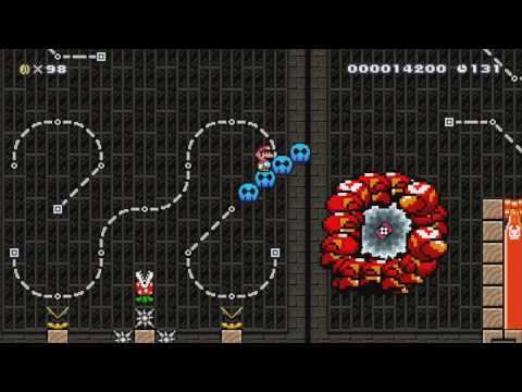 Kooky, Creepy Auto-Coaster by Shiitake 一SUPER MARIO MAKER一 No Commentary 1AQ