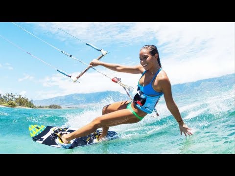 EXTREME KITESURFING!   Awesome Kiteboard Tiricks! HSW103