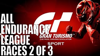 Gran Turismo Sport All Endurance League Races Pt 2 of 3 Longplay All Gold Trophies