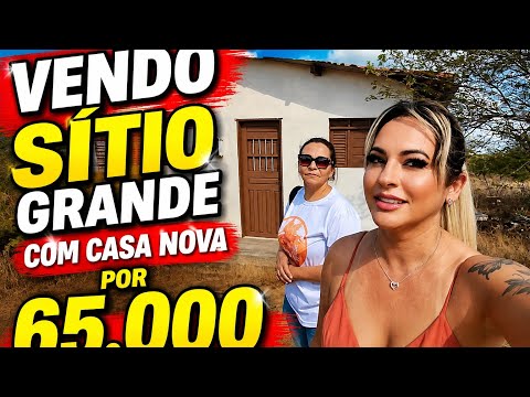 MAIS UM SITIO GRANDE A VENDA COM CASA NOVA POR 65.000