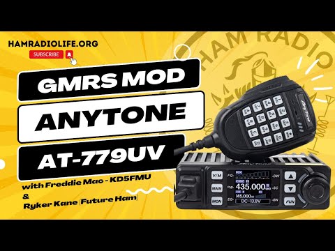 AnyTone AT-779UV Band Modification for GMRS