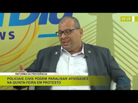 BOM DIA NEWS 10.12.2019  Constantino Júnior (Pres. SINPOLPI) - Policiais podem paralisar atividades