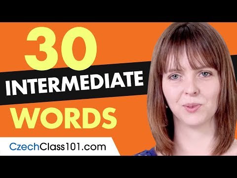 30 Intermediate Czech Words (Useful Vocabulary)