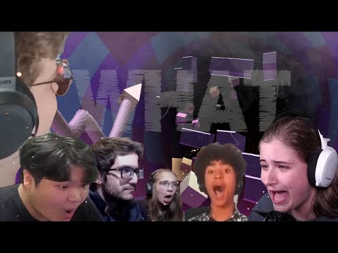 Every Streamer & Youtuber react to WHAT by Spu7nix (Geometry Dash)