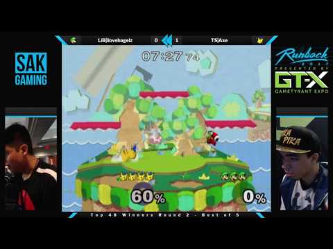 Runback 2017 Top 48 WR2 - ilovebagelz (Luigi) vs TS|Axe (Pikachu)