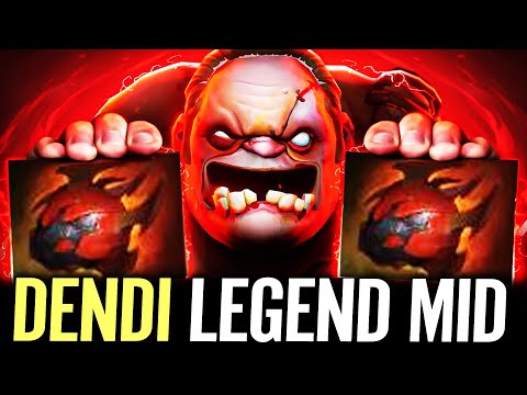 🔥 DENDI Legend PUDGE MID 2x Heart + Octarine Core — 6Sec CD Hook 162% STR as DMG META Dota 2 Pro