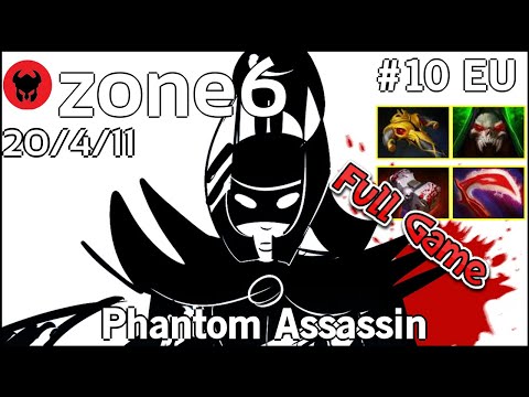 zone6 plays Phantom Assassin!!! Dota 2 Full Game 7.20