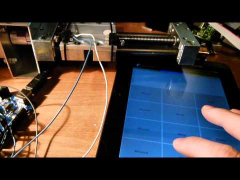 Sterowanie silnikiem krokowym przez tablet (bluetooth)