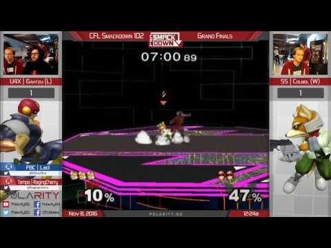 CFL Smackdown 102 Melee - U4X Gahtzu (Falcon) vs SS Colbol (Fox) - Grand Finals