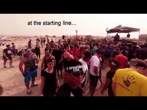 REEBOK SPARTAN RACE DUBAI 2015 sprint full  - "Be a Warrior like a True Spartan" JopGoPro (15.02.20)