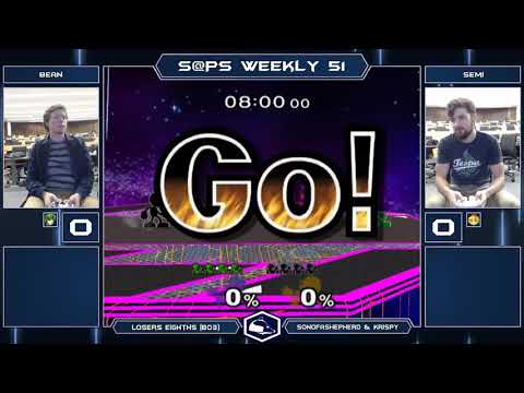 S@PS 51 Melee Singles - Bean (Green G&W) vs Semi (Black G&W) - First To Get 9 Wins - Losers Quarters