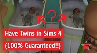 The Sims 4: How to Have Twins With Cheats and Without