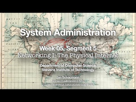 CS615 System Administration, Week 05, Segment 5 - The Physical Internet