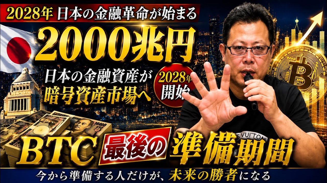 2028年 日本の2000兆円が動く ビットコイン最後の準備期間が始まった