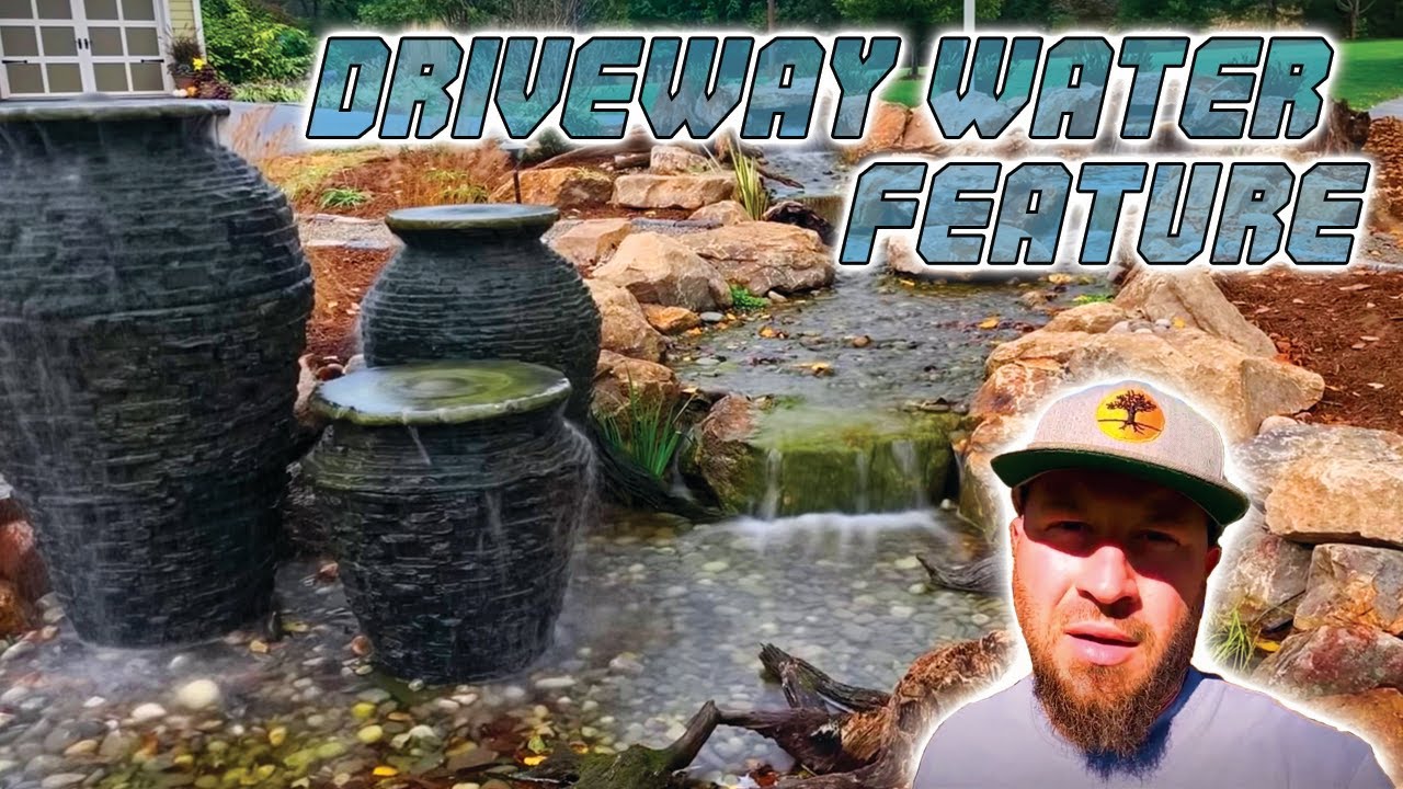 EPIC Driveway Entrance WATER FEATURE!!! 💦