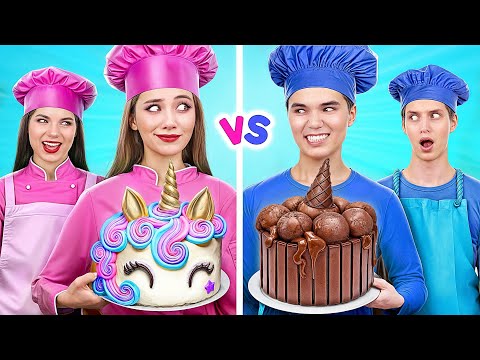 Boys VS Girls Cooking Challenge | Giga Rich Girls vs Poor Guys by Multi DO Challenge