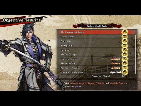 Samurai warriors 5 Mitsuhide's Path Battle of Akechi Castle Objective Guide 11/11
