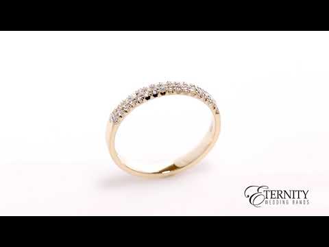 Double Row Diamond Ring 0.25CTTW in Yellow Gold (420x)