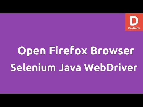 Open Firefox Browser using Selenium 2 Java WebDriver