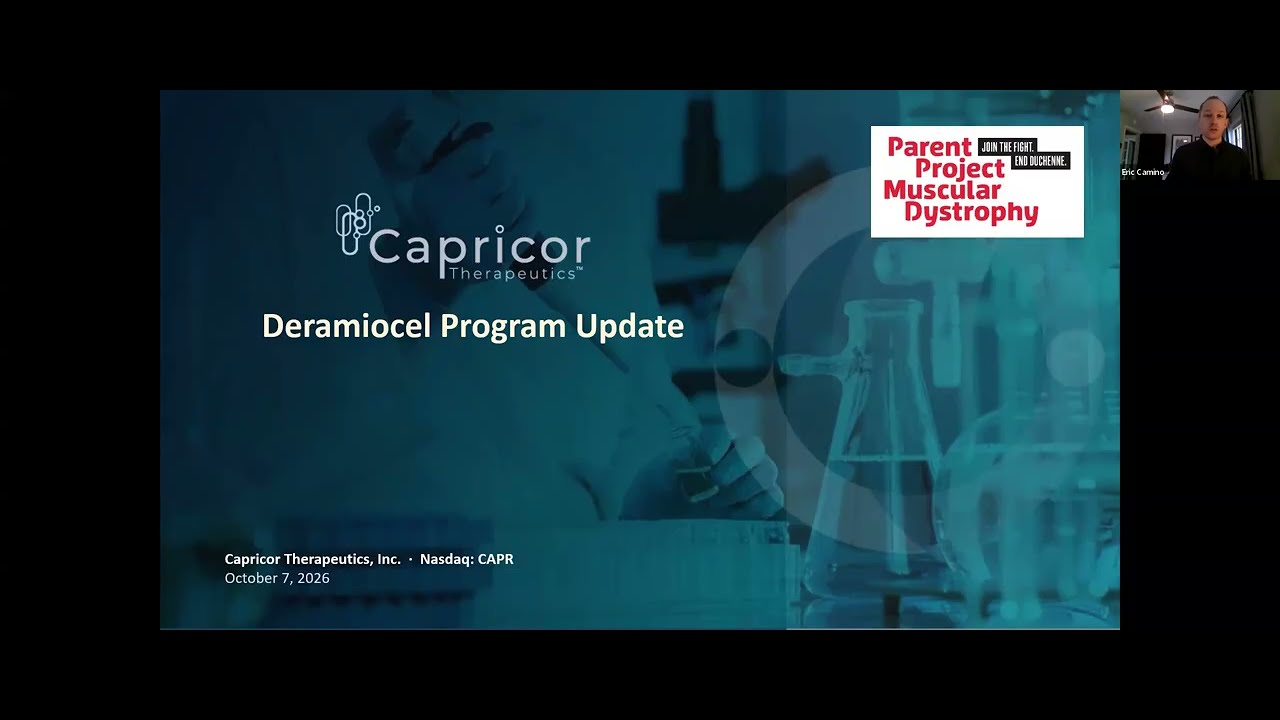 Community Webinar: Capricor Therapeutics – Overview of New HOPE-3 2-Year OLE Data