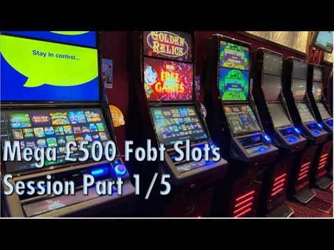 £500 Bookie Style FOBT Slots Session Pt 1/5 - Lord of The Rings, Pure Gold, Mega Cops & Robbers Etc