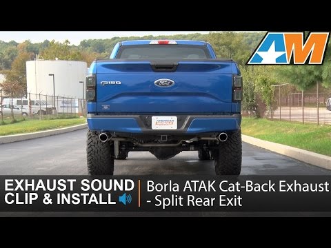 2015-2016 F-150 Borla ATAK Cat-Back Exhaust - Split Rear Exit (3.5L EcoBoost) Sound Clip & Install