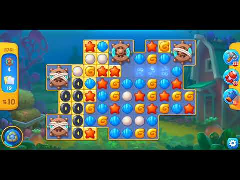 Fishdom. 8741 level no boosters and diamonds. 17 moves