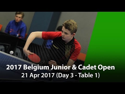 2017 Belgium Junior & Cadet Open - Table 1 DAY 3