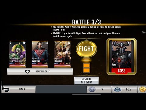 Hawkgirl breakthrough completed in injustice gods among us mobile gameplay online matches