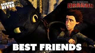 Hiccup And Toothless Becoming Best Friends | How To Train Your Dragon (2010) | Family Flicks