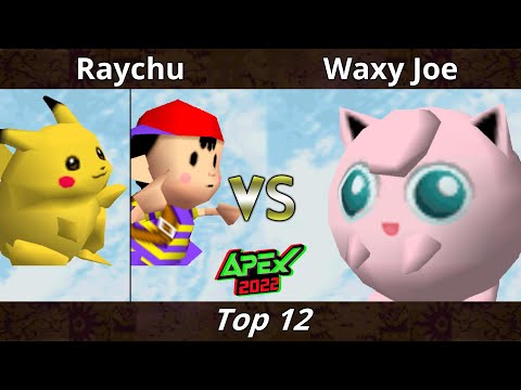 Apex 2022 - Waxy Joe (Jigglypuff) Vs. Raychu (Ness, Pikachu) SSB64 Smash Bros Tournament