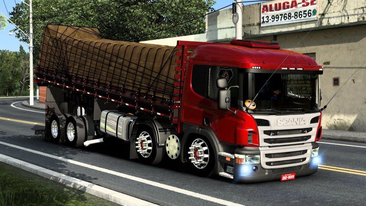 SCANIA P-310 TRASEIRA ARQUEADA E FRENTE REBAIXADA ESBANJANDO TALENTO NA RODAGEM!! ETS2 MODS BR