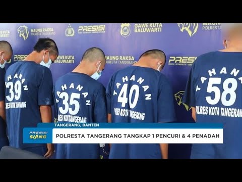SATRESKRIM POLRESTA TANGERANG TANGKAP LIMA PELAKU CURANMOR DAN PENADAH