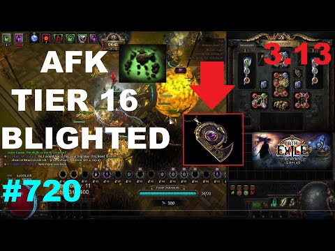 [Path of Exile 3.13] AFK Tier 16 Blighted Map w/ Stone Golems in 3.13 Ritual League Echoes - 720