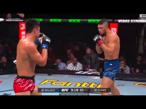 Johnny Walker vs Zhang Mingyang Full Fight Highlights | UFC Shanghai @ufc @espn 