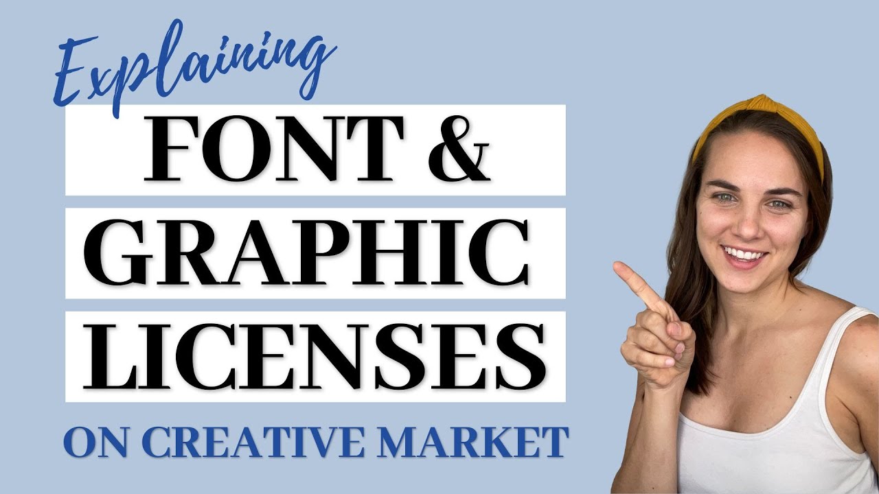 Explaining Creative Market Font and Graphic Licenses