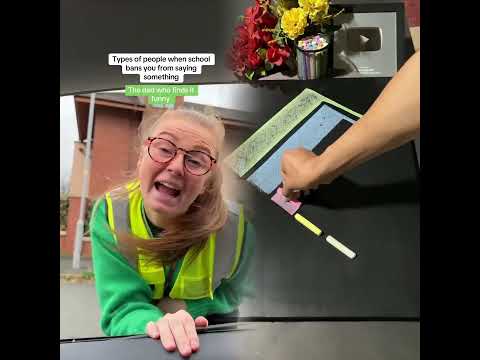 Types of people when school bans you from saying something 😂#shorts