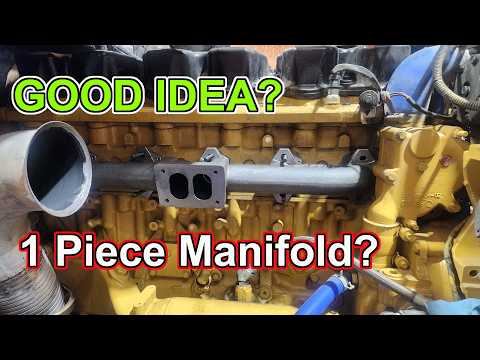 A 1 Piece Manifold on a CAT?!? Exhaust Manifold Install on C15.