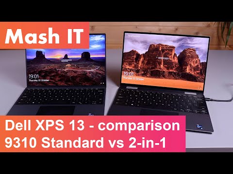 11th gen Dell XPS 13 Comparison - 9310 Standard vs 2-in-1