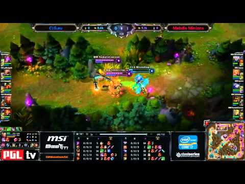 DreamHack Summer 2012 - LoL - Group B - CLG.eu vs. Mebdi's Minions Part 1